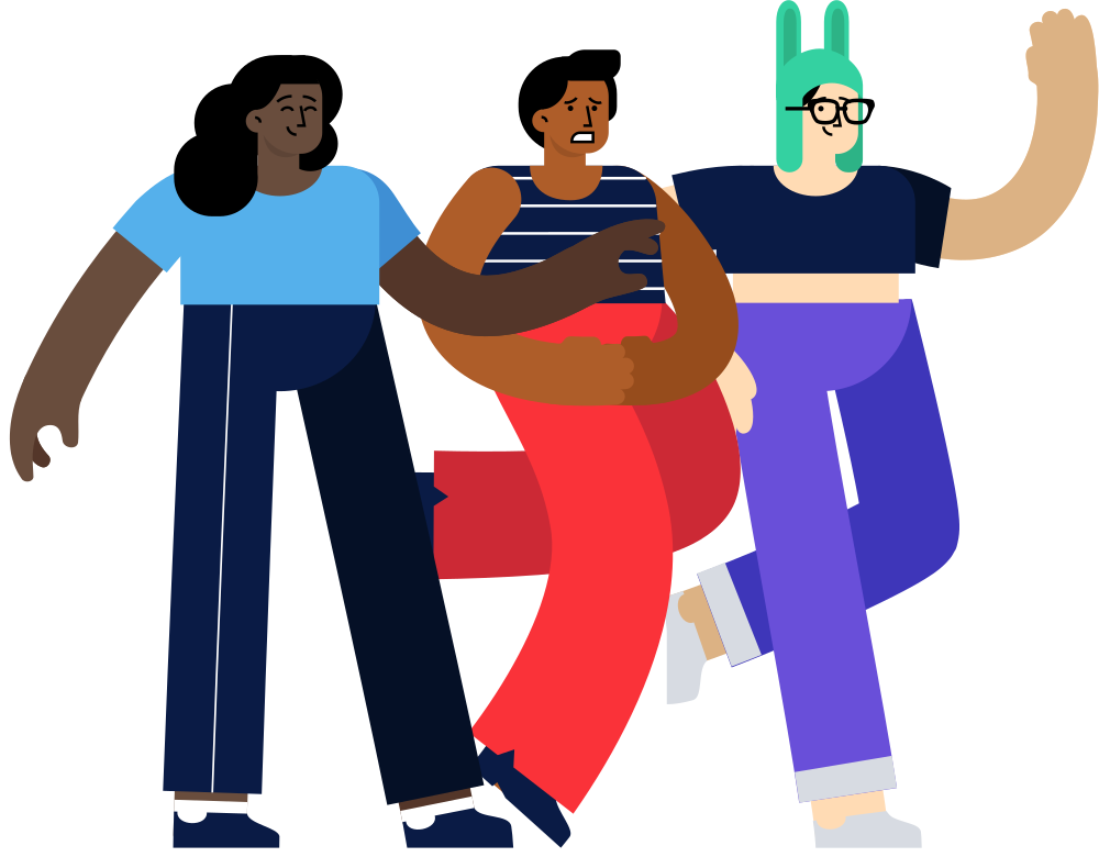 A happy group of people